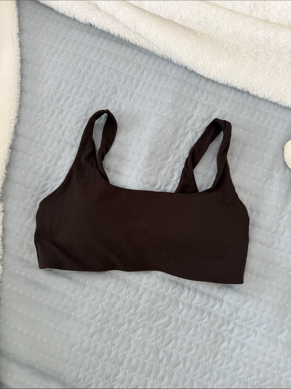 aerie Brown Scoop Neck Sports Bralette